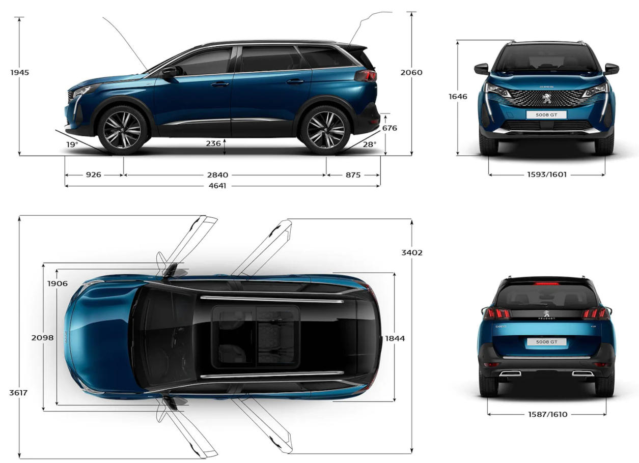 Характеристики пежо. Пежо 5008 габариты багажника. Peugeot 5008 габариты. Пежо 5008 габариты. Peugeot 5008 Active габариты.